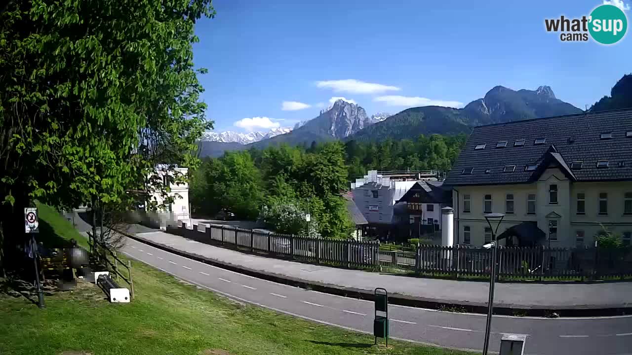 Tarvisio Live webcam – pista ciclabile e il gruppo del Mangart