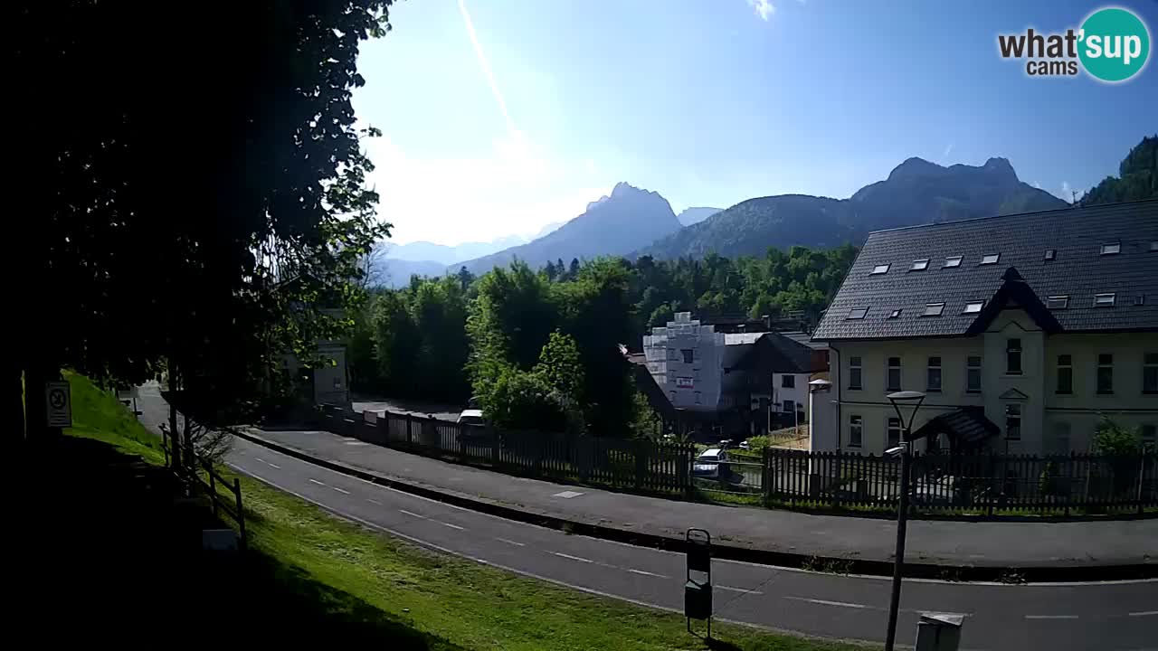 Tarvisio webcam – Bicycle lane and Mangart mountain