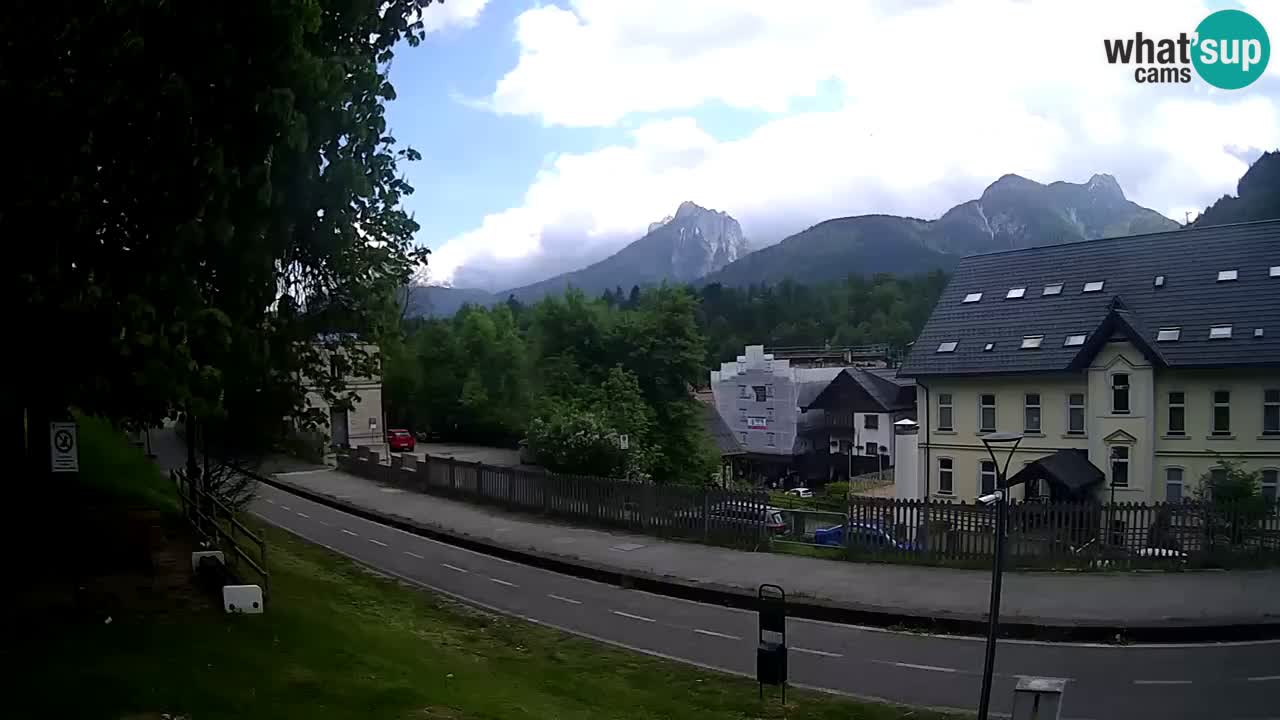 Trbiž kamera v živo – kolesarska pot in Mangart v ozadju