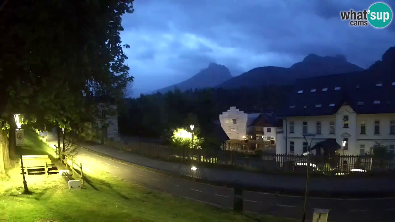 Tarvisio Live webcam – pista ciclabile e il gruppo del Mangart