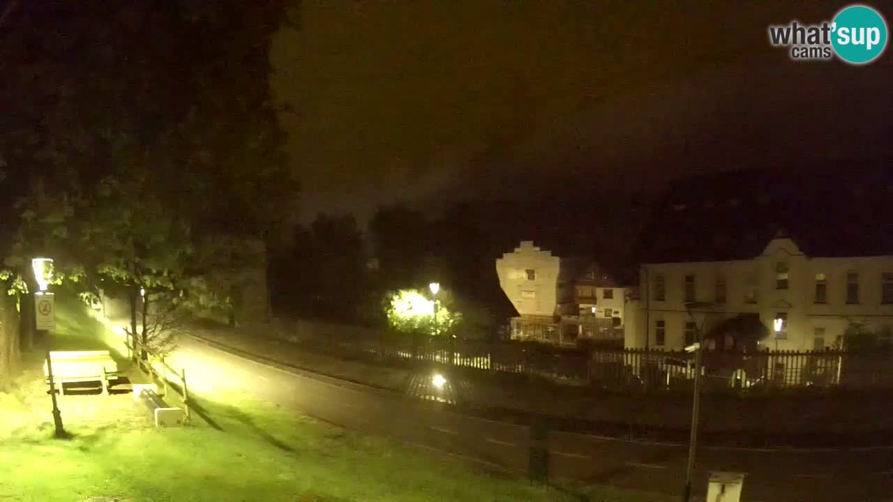 Tarvisio Live webcam – pista ciclabile e il gruppo del Mangart
