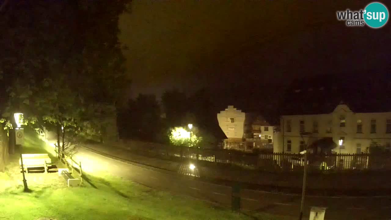 Trbiž kamera v živo – kolesarska pot in Mangart v ozadju