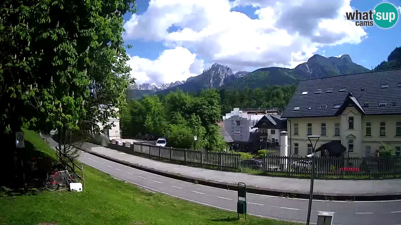 Tarvisio webcam – Bicycle lane and Mangart mountain