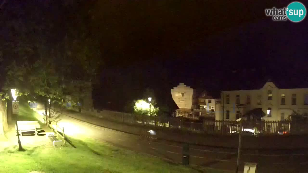 Trbiž kamera v živo – kolesarska pot in Mangart v ozadju