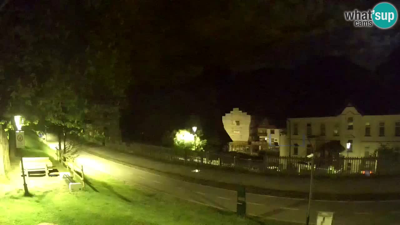 Trbiž kamera v živo – kolesarska pot in Mangart v ozadju