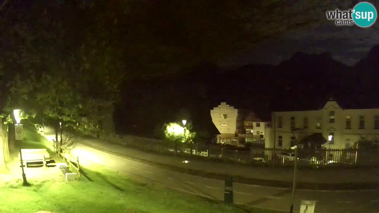 Tarvisio Live webcam – pista ciclabile e il gruppo del Mangart