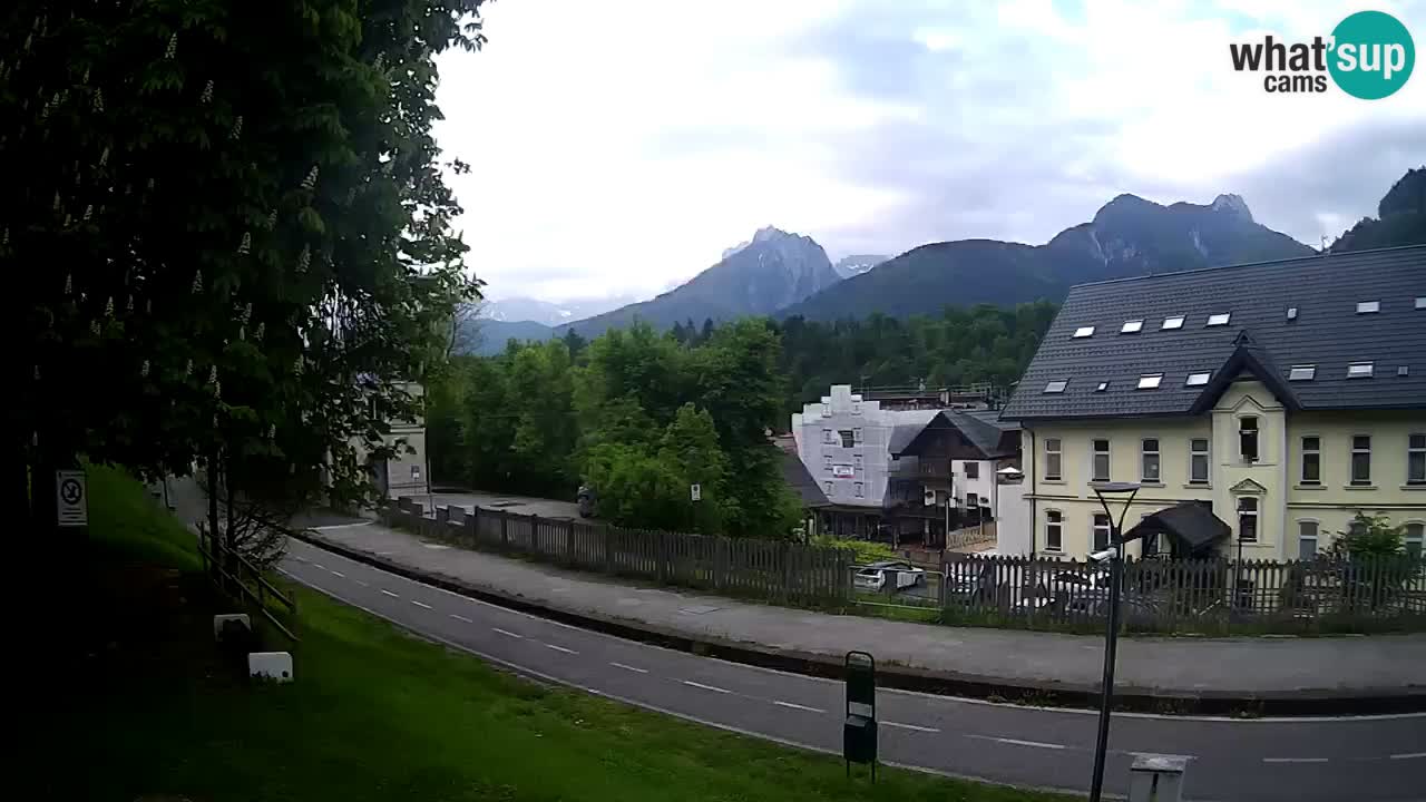 Tarvis webcam – Radweg und Mangart