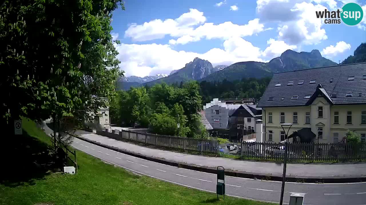 Tarvis webcam – Radweg und Mangart