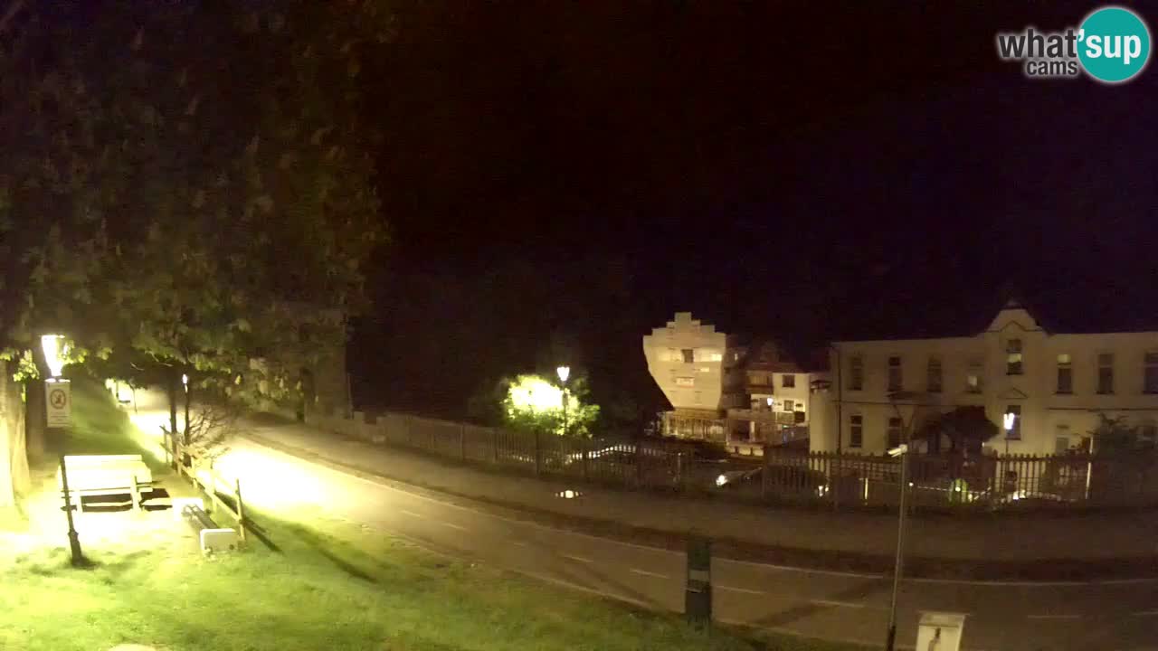 Tarvisio Live webcam – pista ciclabile e il gruppo del Mangart
