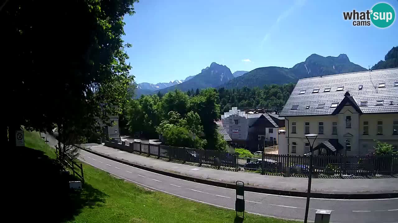 Tarvis webcam – Radweg und Mangart