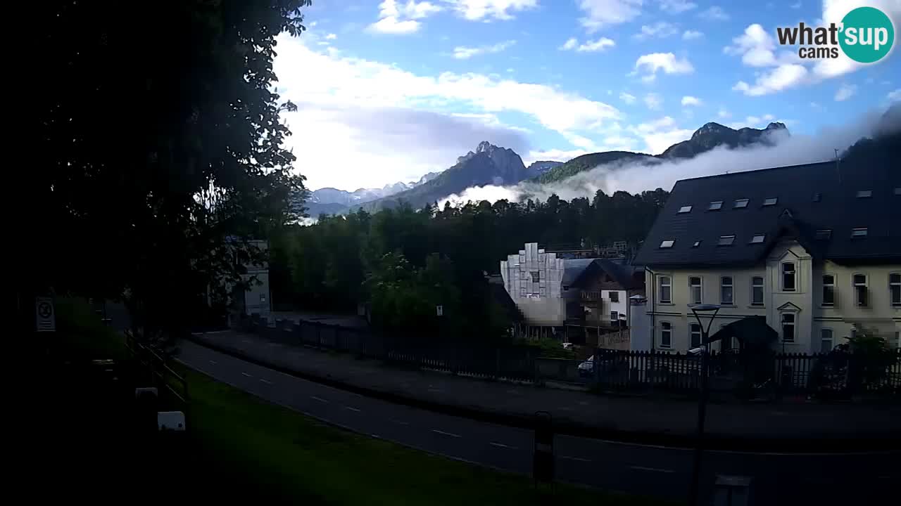 Tarvisio webcam – Bicycle lane and Mangart mountain