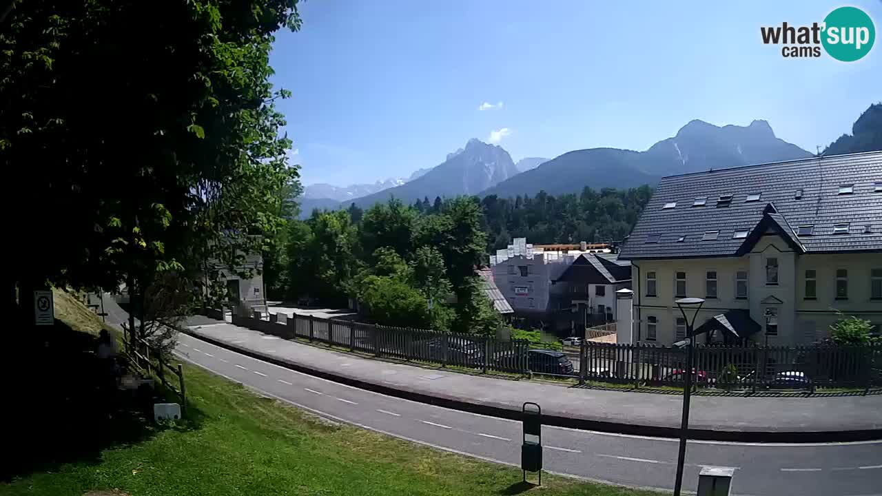 Tarvisio webcam – Bicycle lane and Mangart mountain