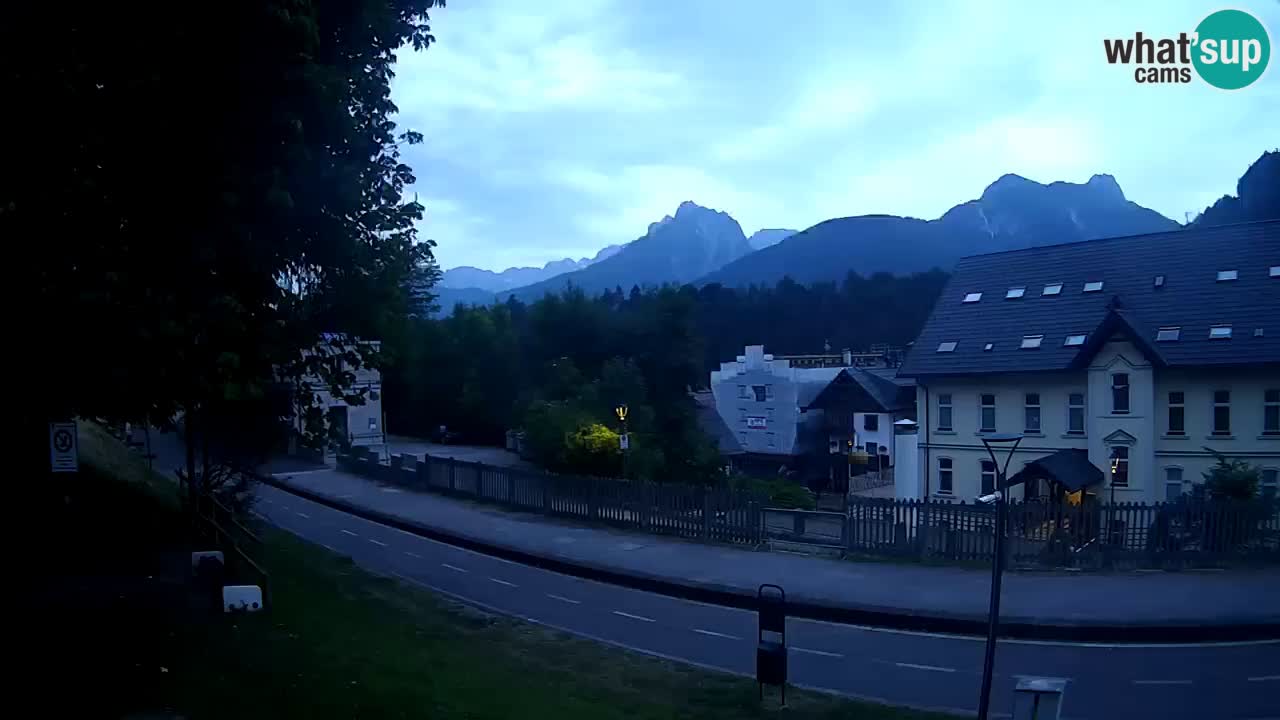 Tarvis webcam – Radweg und Mangart