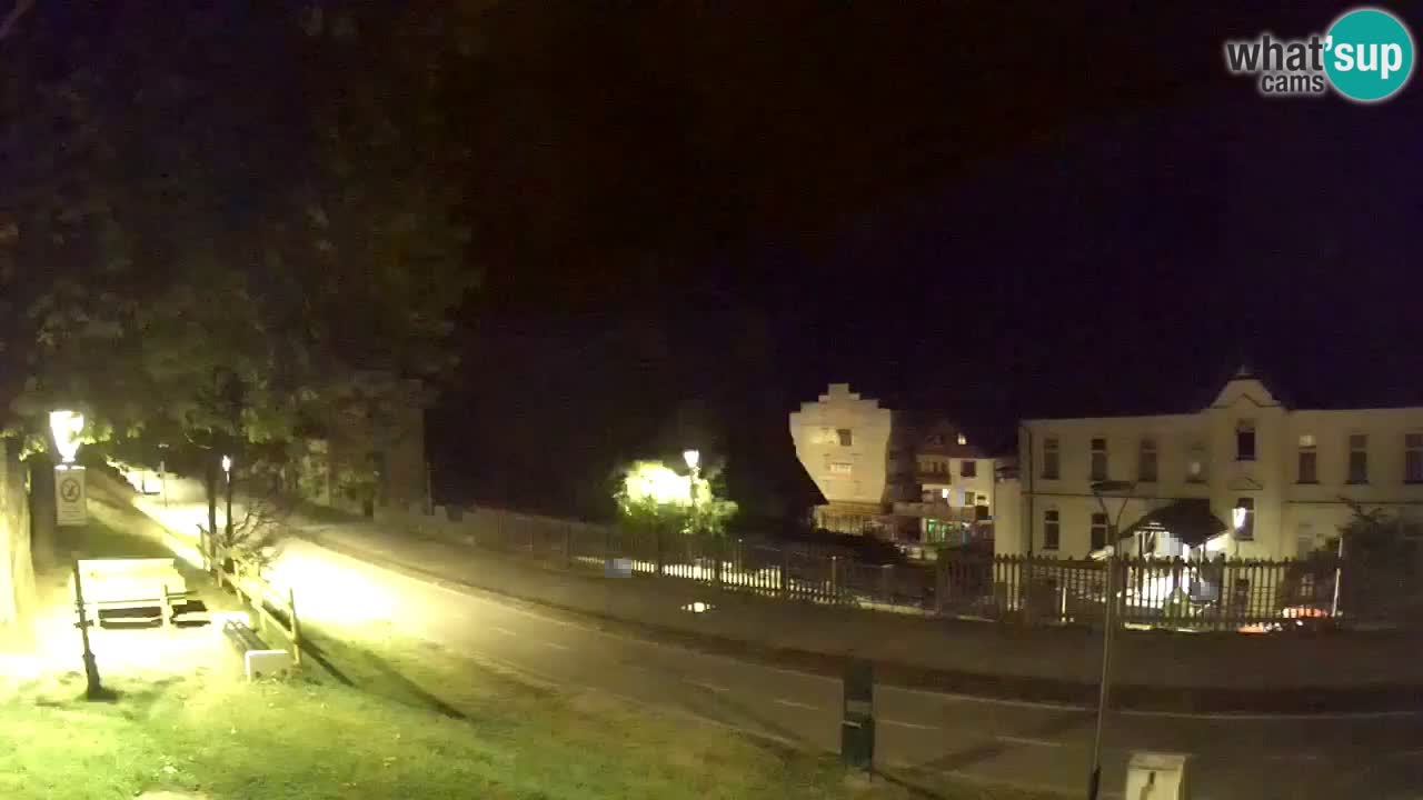 Tarvisio Live webcam – pista ciclabile e il gruppo del Mangart