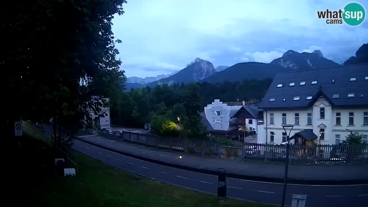 Tarvis webcam – Radweg und Mangart