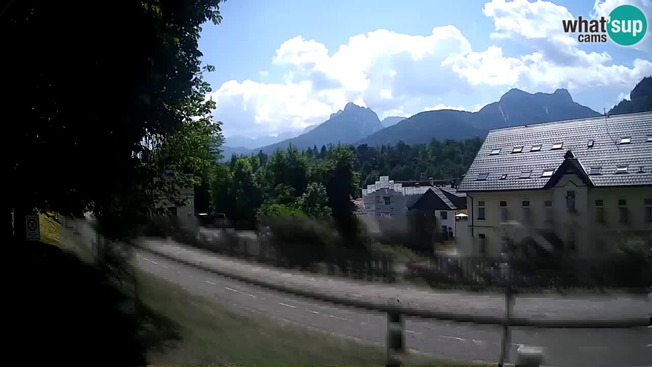 Tarvisio webcam – Bicycle lane and Mangart mountain