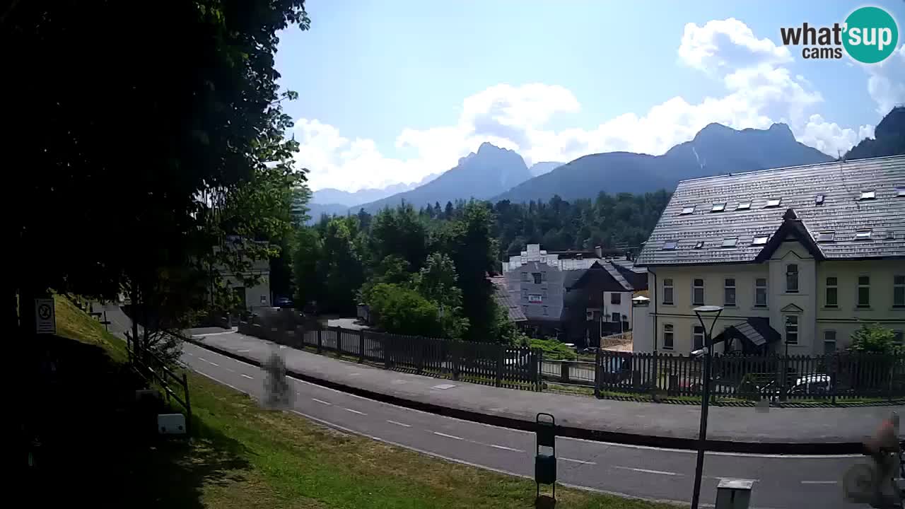 Tarvis webcam – Radweg und Mangart