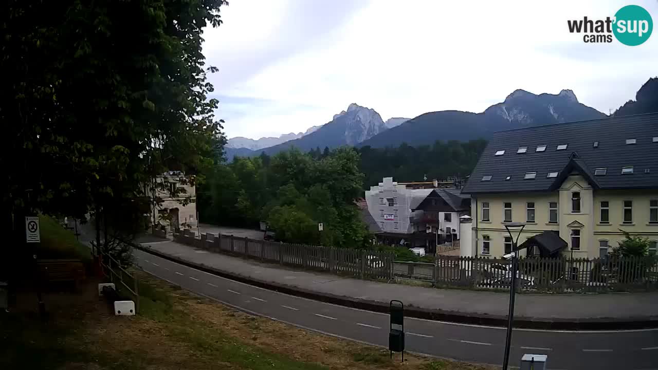 Tarvisio webcam – Bicycle lane and Mangart mountain