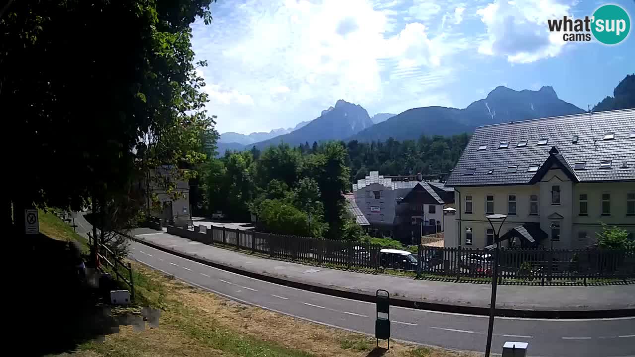 Tarvisio webcam – Bicycle lane and Mangart mountain