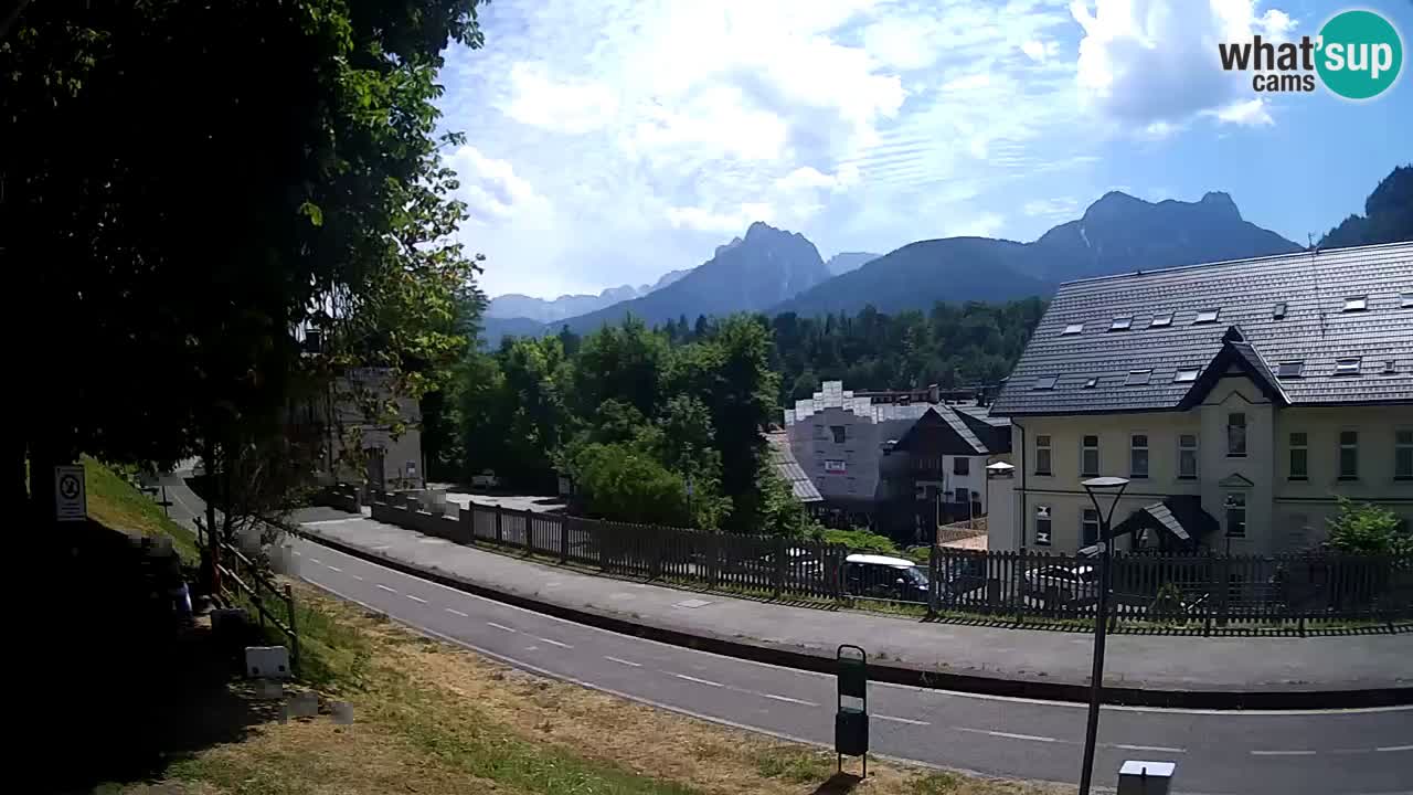 Tarvis webcam – Radweg und Mangart