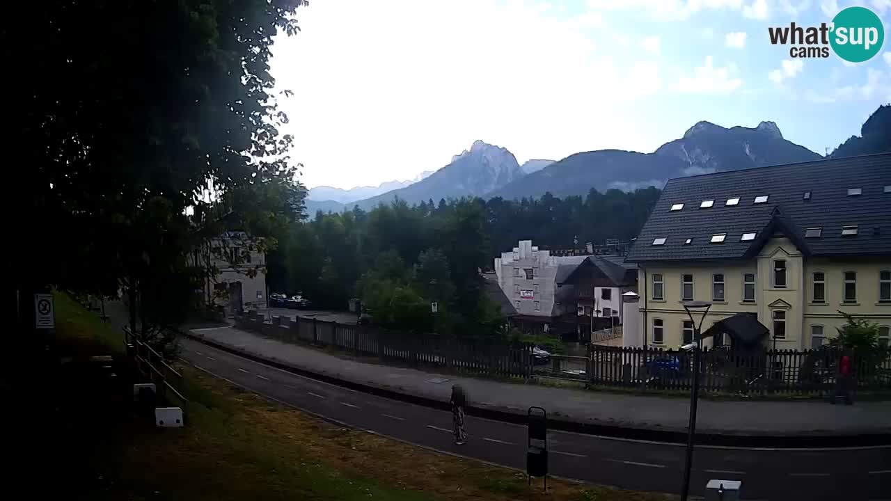 Tarvis webcam – Radweg und Mangart