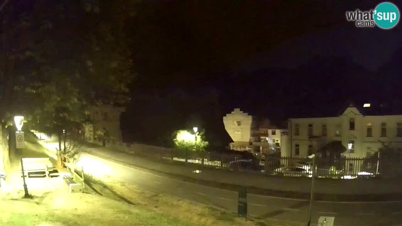 Tarvisio Live webcam – pista ciclabile e il gruppo del Mangart