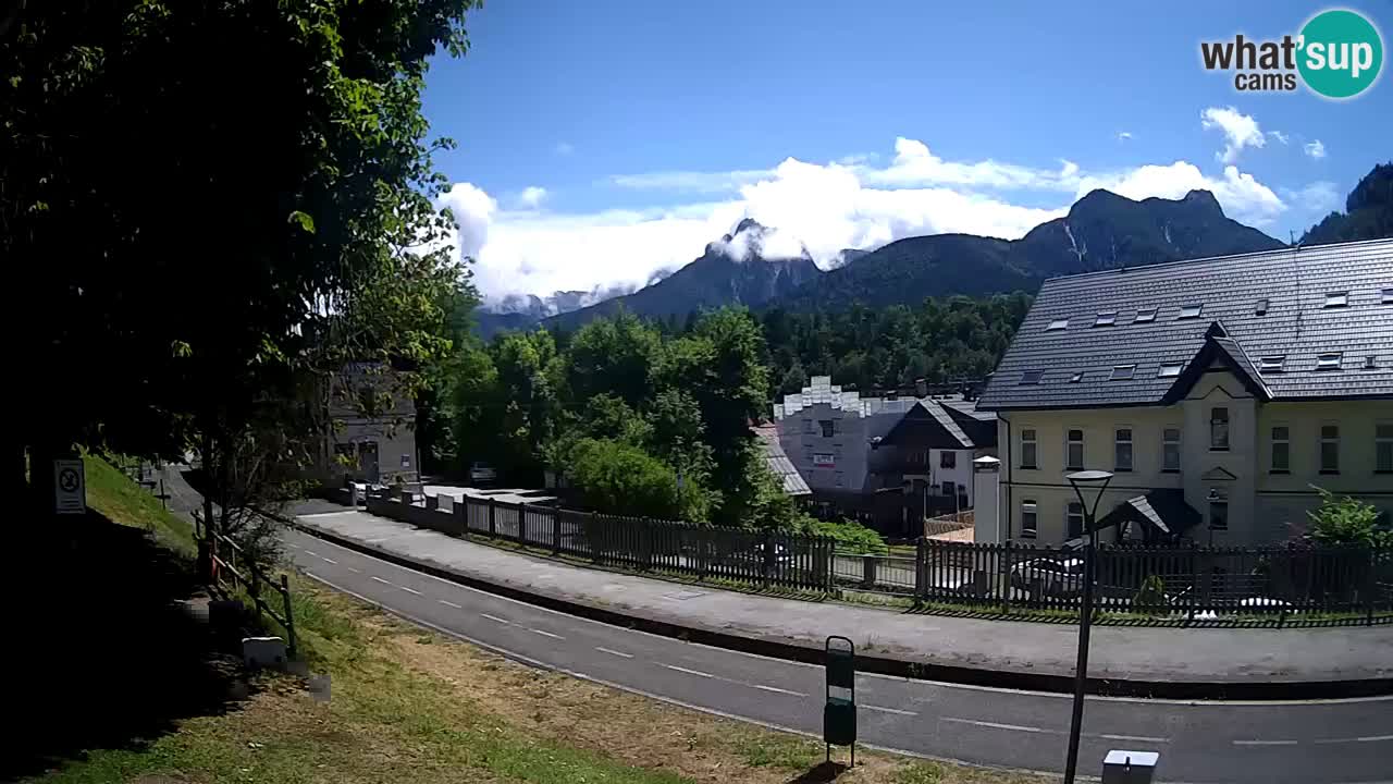Tarvis webcam – Radweg und Mangart