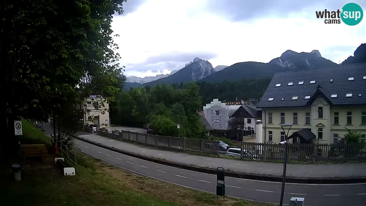 Tarvis webcam – Radweg und Mangart