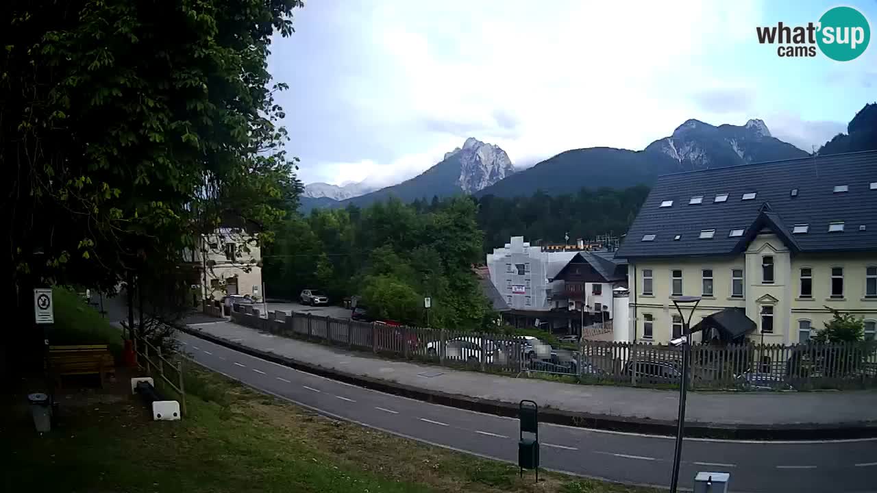Tarvisio webcam – Bicycle lane and Mangart mountain