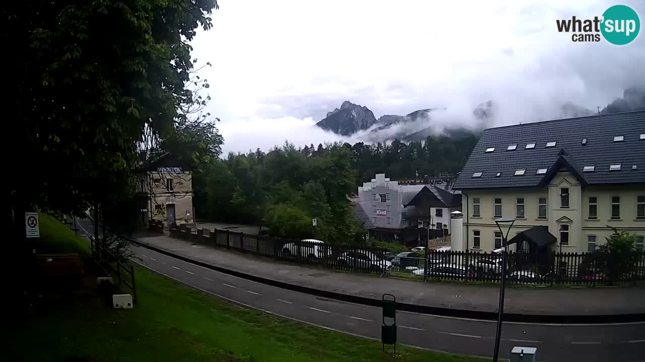 Tarvis webcam – Radweg und Mangart