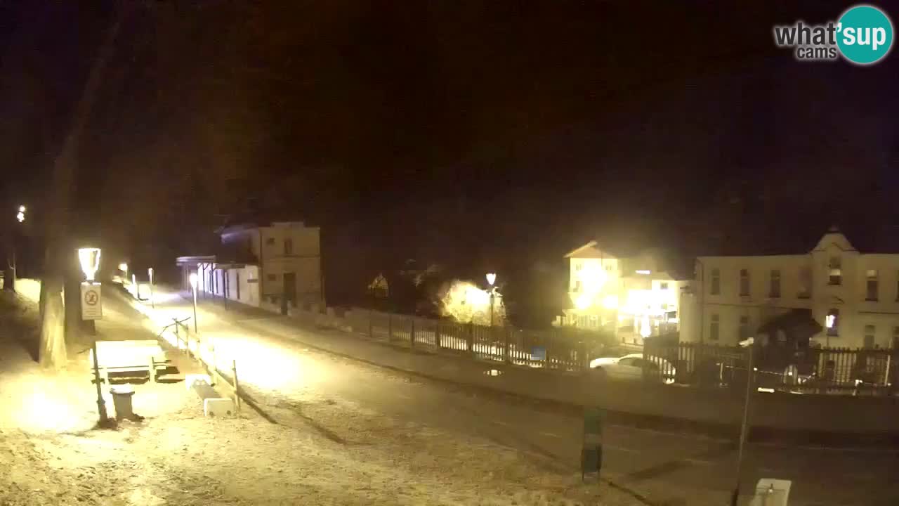 Tarvisio Live webcam – pista ciclabile e il gruppo del Mangart
