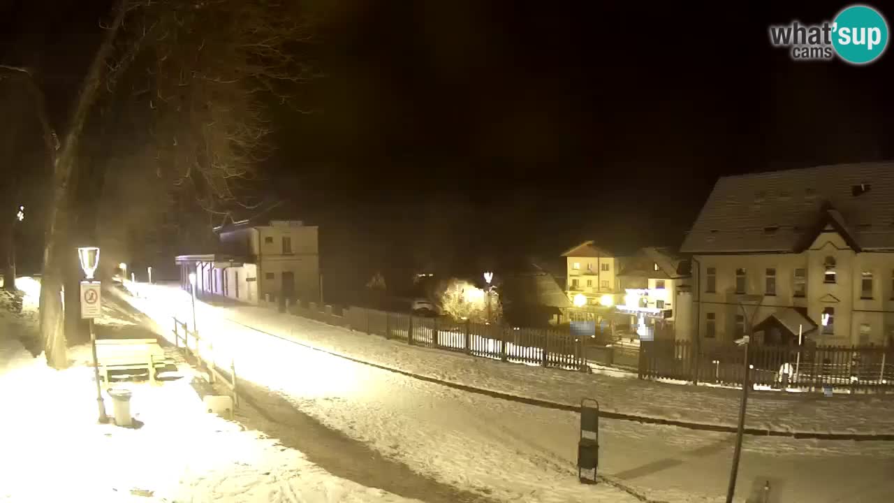 Tarvisio Live webcam – pista ciclabile e il gruppo del Mangart