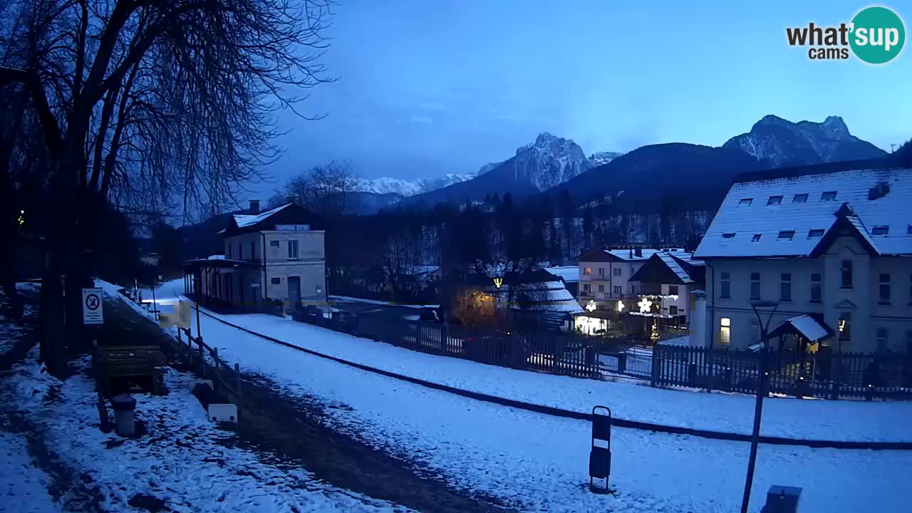 Trbiž kamera u živo – biciklistička staza i Mangart