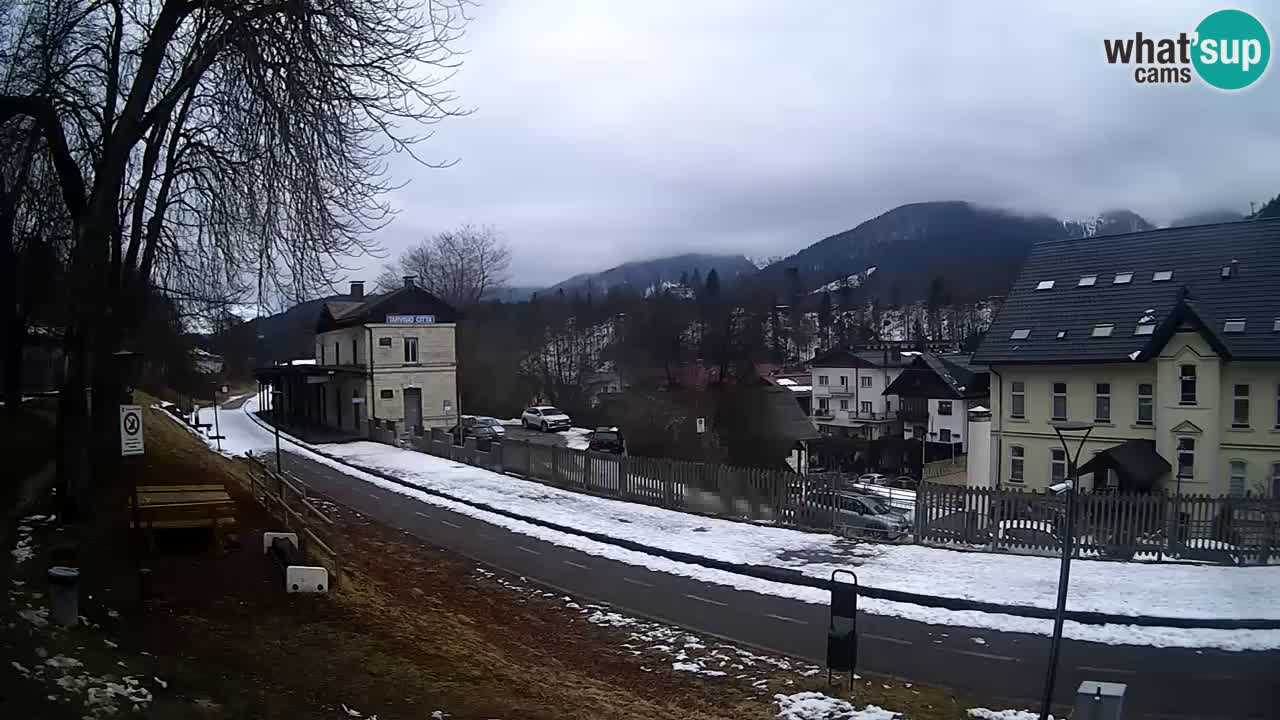 Tarvis webcam – Radweg und Mangart