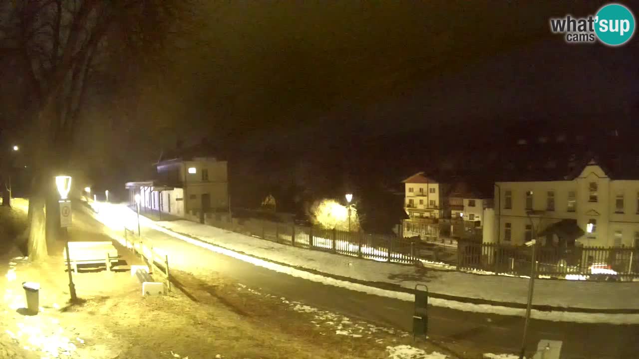 Tarvisio Live webcam – pista ciclabile e il gruppo del Mangart