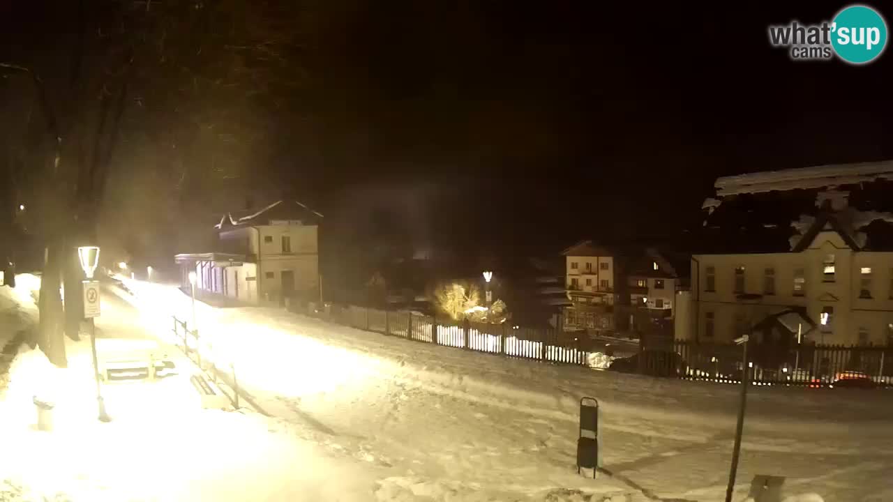 Tarvis webcam – Radweg und Mangart