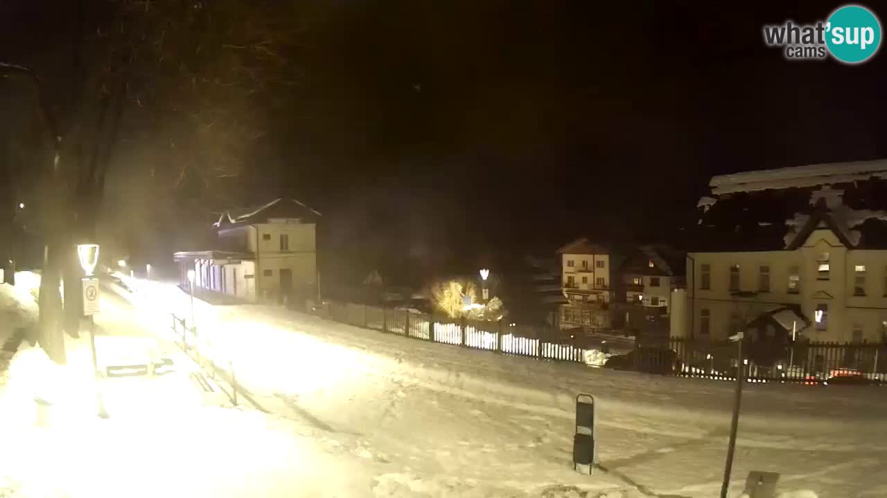 Tarvis webcam – Radweg und Mangart