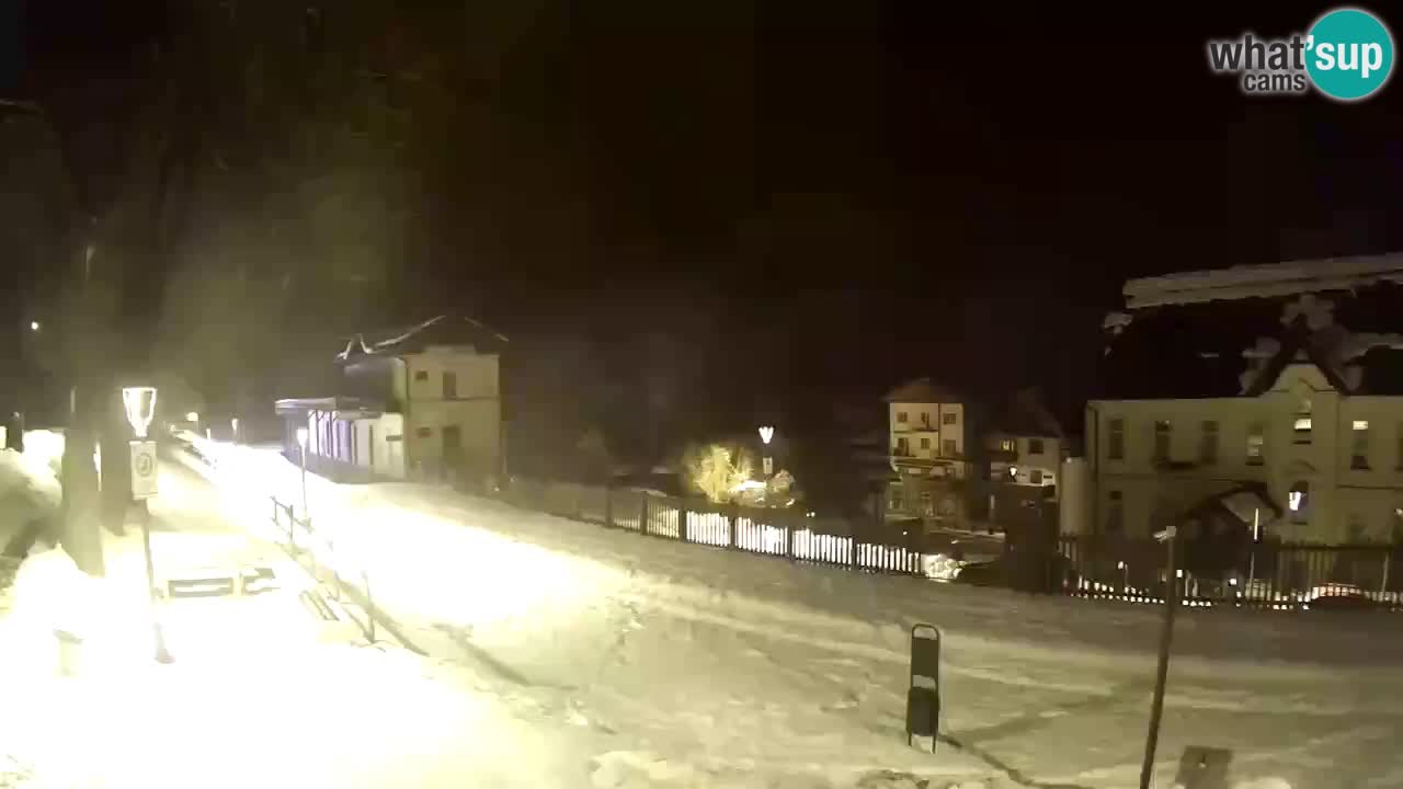 Tarvis webcam – Radweg und Mangart