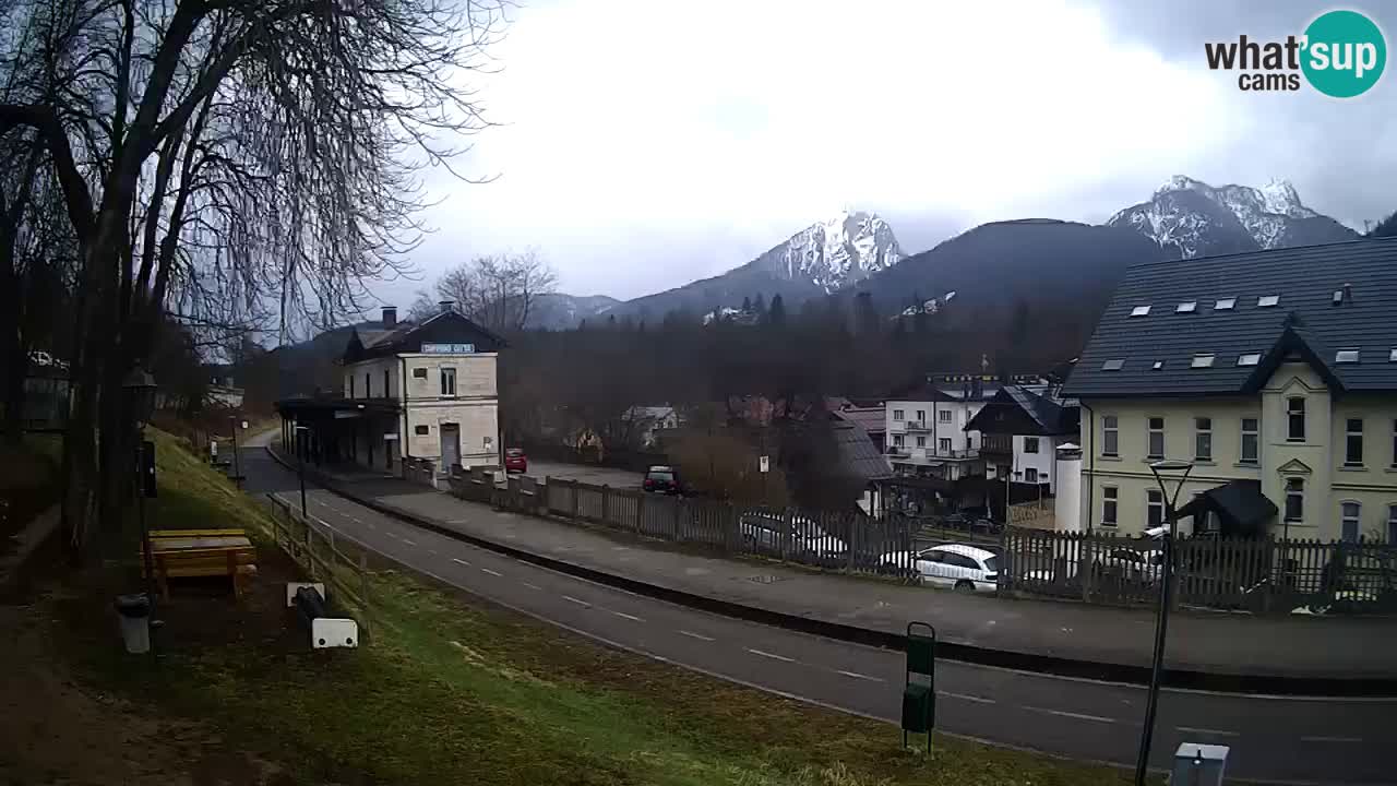Tarvis webcam – Radweg und Mangart