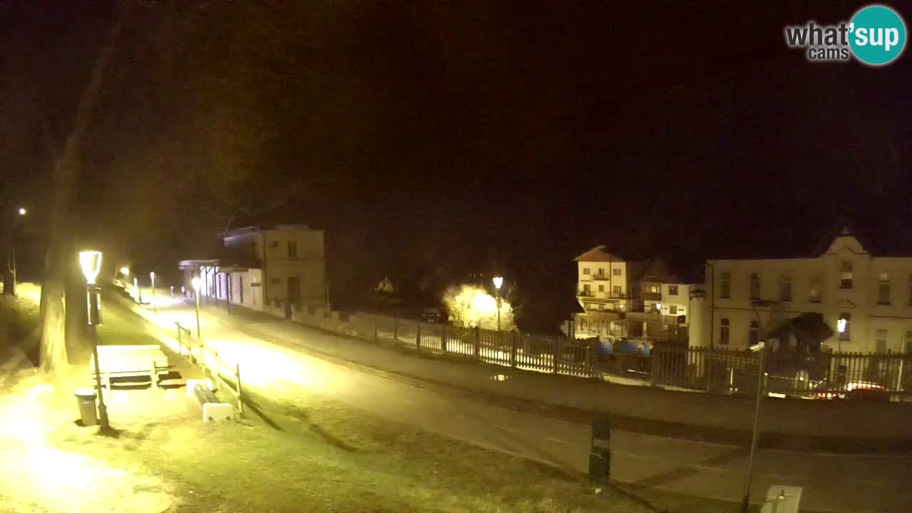 Tarvisio Live webcam – pista ciclabile e il gruppo del Mangart