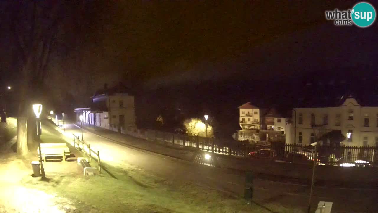 Trbiž kamera v živo – kolesarska pot in Mangart v ozadju