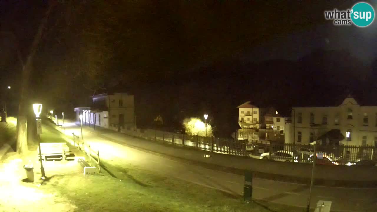 Tarvisio Live webcam – pista ciclabile e il gruppo del Mangart