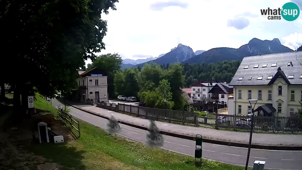 Tarvisio webcam – Bicycle lane and Mangart mountain