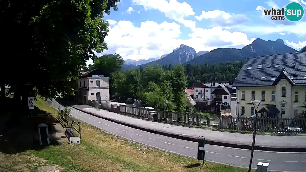 Tarvisio webcam – Bicycle lane and Mangart mountain
