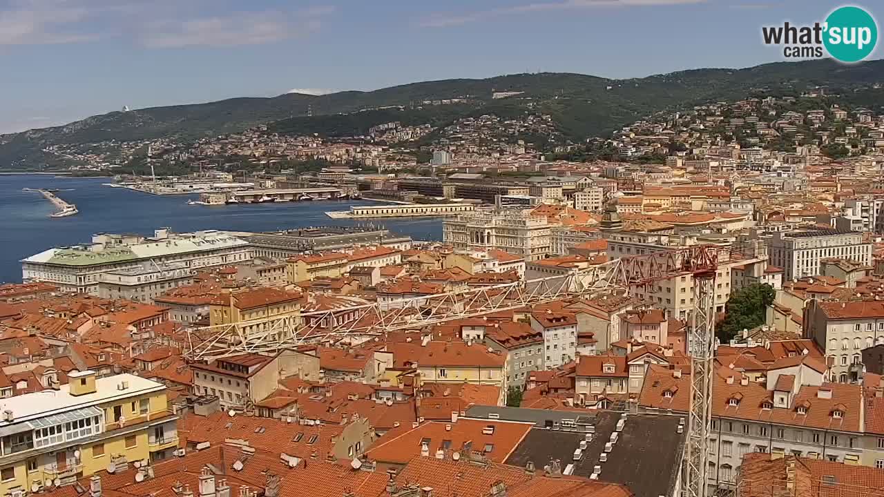 Live-Webcam Triest – Panorama der Stadt, des Golfs, der Seestation und des Schlosses Miramare