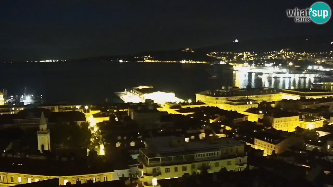Webcam Trieste – View from sanctuary Monte Grisa