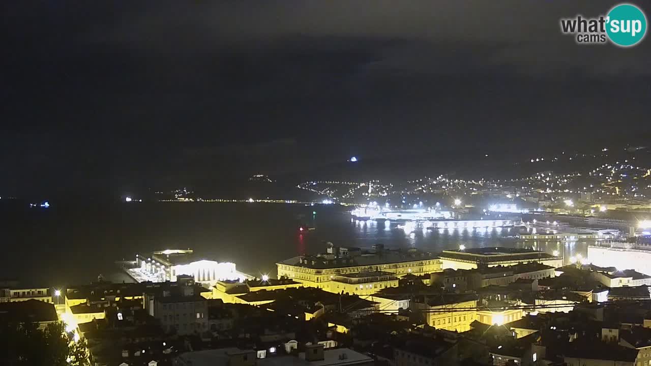 Webcam Trieste –  Vista desde el santuario Monte Grisa