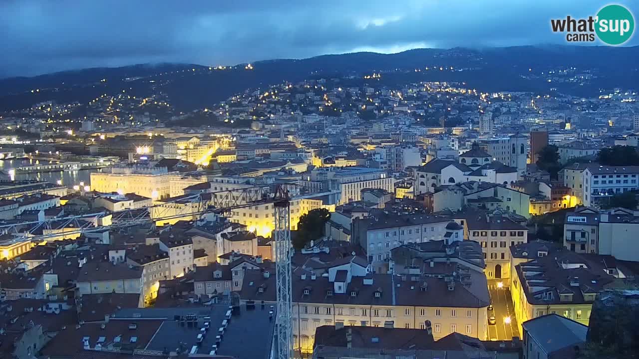 Live-Webcam Triest – Panorama der Stadt, des Golfs, der Seestation und des Schlosses Miramare