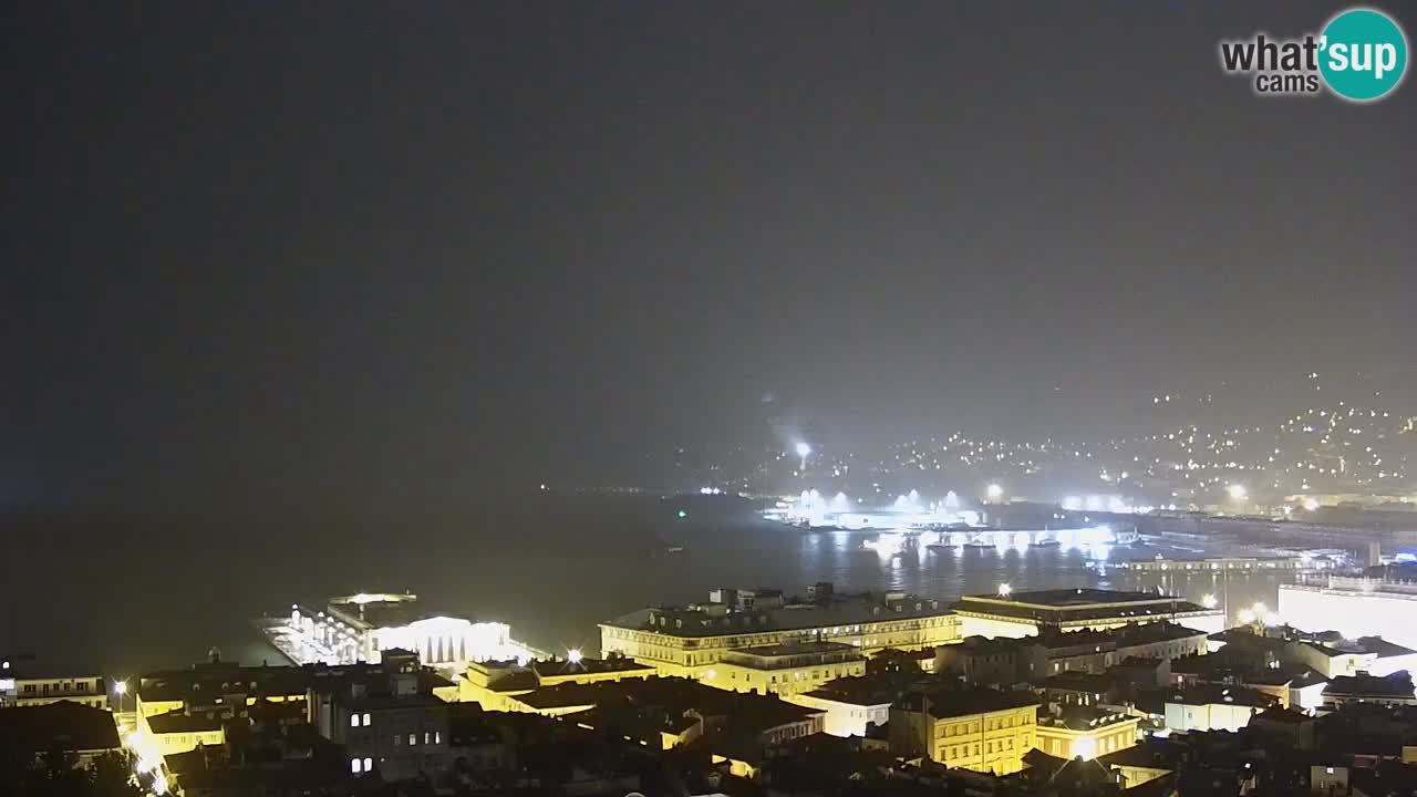 Webcam Trieste – View from sanctuary Monte Grisa