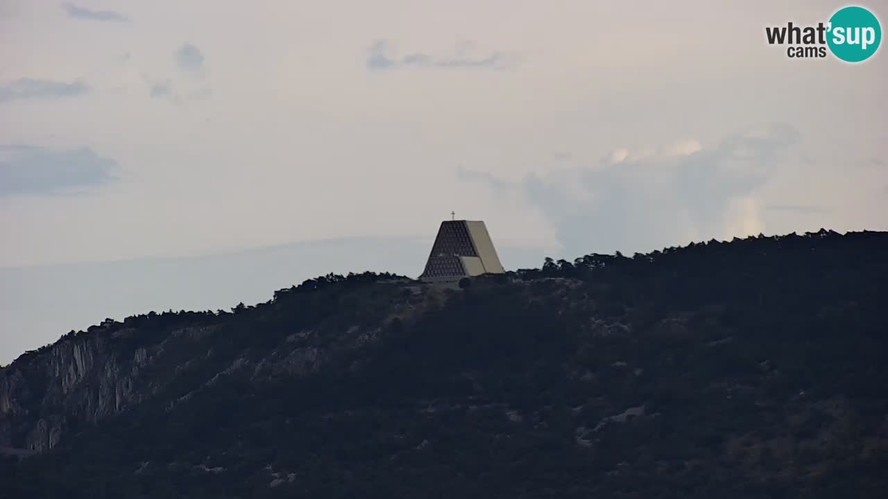 Webcam Trieste – Panorama dal Santuario Monte Grisa